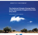 The National Climate Change Policy of the Hashemite Kingdom of Jordan 2013-2020 PDF file screenshot