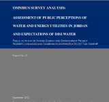 Omnibus Survey Analysis Assessment of Public Perceptions of Water and Energy Utilities in Jordan and Expectations of Disi Water PDF file screenshot