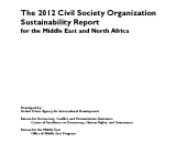 2012 CSO Sustainability Index for the Middle East and North Africa PDF file screenshot