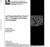 Are Women Really the "Fairer" Sex? Corruption and Women in Government PDF file screenshot
