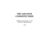 The Lebanese Constitution PDF file screenshot
