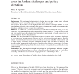 Social determinants of health in selected slum areas in Jordan: challenges and policy directions PDF file screenshot