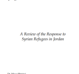 Coping With The Crisis: A Review of the Response to Syrian Refugees in Jordan PDF file screenshot