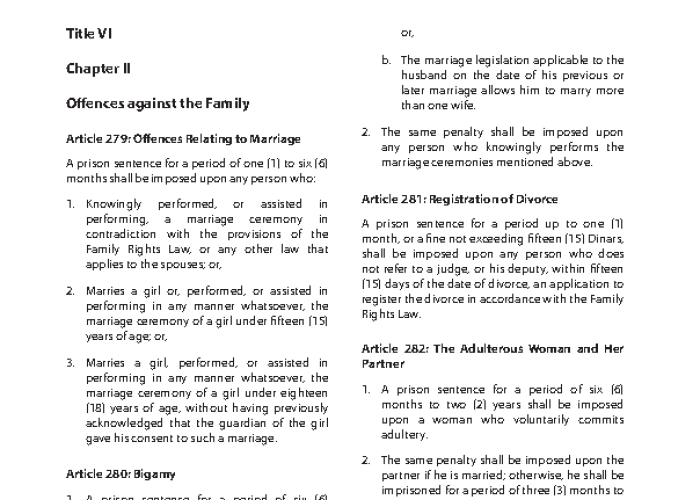 Jordanian Penal Code No. 16 of 1960 PDF file screenshot
