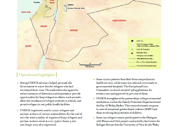 UNHCR Global Report 2011 - Jordan PDF file screenshot