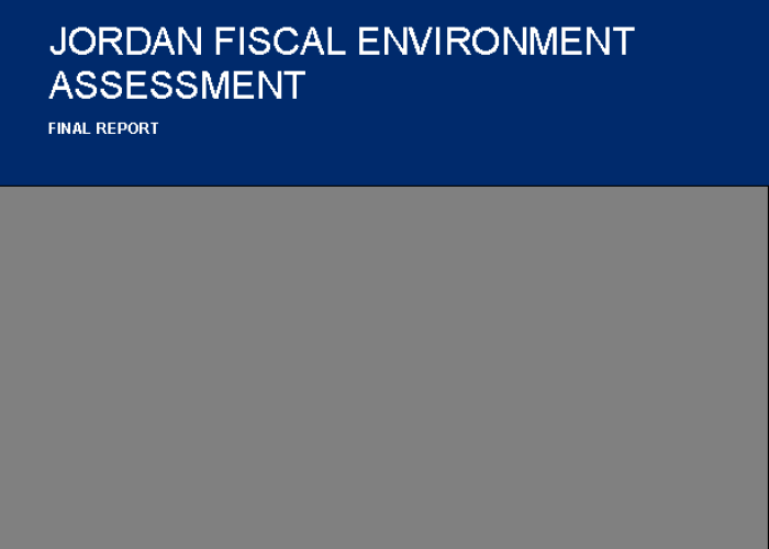 Jordan Fiscal Environment Assessment Final Report PDF file screenshot