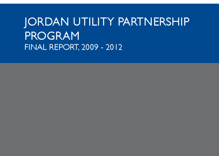 Jordan Utility Partnership Program Final Report;; 2009 – 2012 PDF file screenshot