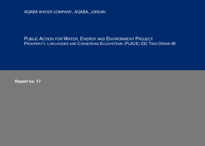 Maximizing the Value of Communications: A Communications Assessment of Water Companies in Jordan PDF file screenshot
