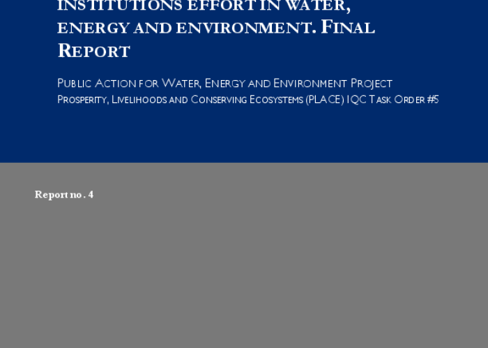 Survey Finding of Government Institutions Effort in Water;; Energy and Environment PDF file screenshot