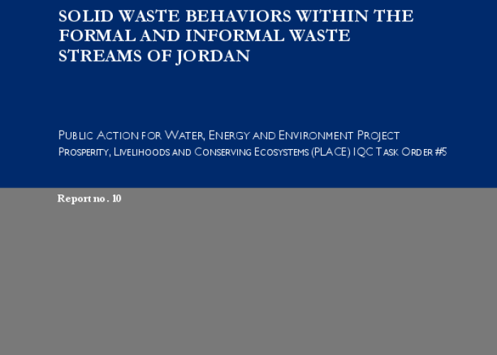 Solid Waste Behaviors Within the Formal and Informal Waste Streams of Jordan PDF file screenshot