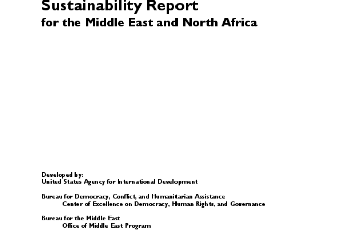 2012 CSO Sustainability Index for the Middle East and North Africa PDF file screenshot