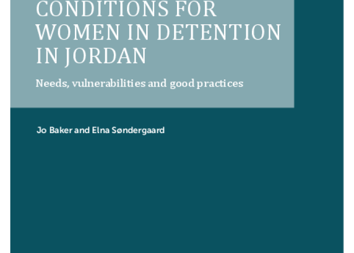 Conditions for Women in Detention in Jordan: Needs,vulnerabilities and good practices PDF file screenshot