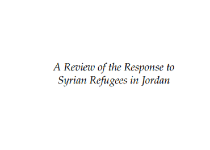 Coping With The Crisis: A Review of the Response to Syrian Refugees in Jordan PDF file screenshot