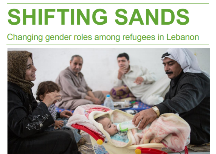 Shifting Sands: Changing gender roles among refugees in Lebanon PDF file screenshot