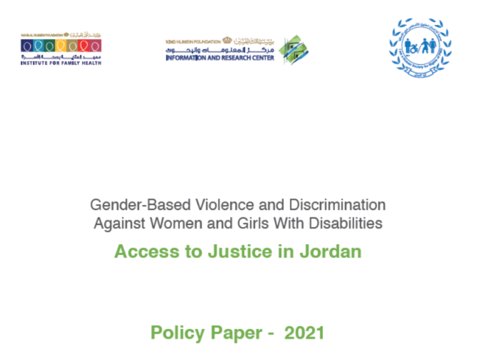 Gender-based Violence And Discrimination Against Women And Girls With Disabilities: Access To Justice In Jordan PDF file screenshot