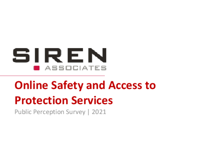 Public Perception Survey : Online Safety and Access to Protection Services PDF file screenshot