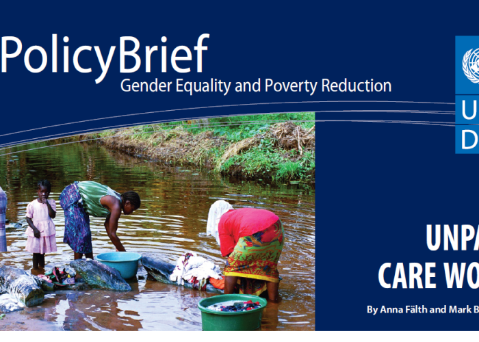 Policy Brief: Unpaid Care Work Gender Equality and Poverty Reduction