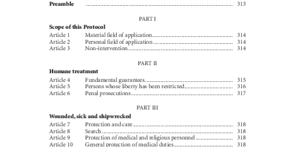 Additional Protocol (II) to the Geneva Conventions, 1977 | Haqqi