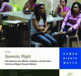 Domestic Plight - How Jordanian Law,Officials,Employers and Recruiters Fail Abused Migrant Domestic Workers PDF file screenshot