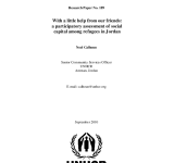 With a little help from our friends: a participatory assessment of social capital among refugees in Jordan PDF file screenshot