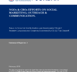 NGOs & CBOs Efforts on Social Marketing,Outreach & Communication PDF file screenshot