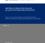 Drivers of Behavior Change - Qualitative Research Findings PDF file screenshot