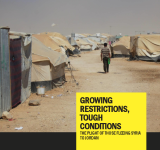 Growing Restrictions;; Tough Conditions: The Plight of those Fleeing Syria in Jordan PDF file screenshot