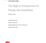 The Right to Employment for People with Disabilities: A Study of Jordan PDF file screenshot