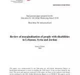 Review of Marginalisation of People with Disabilities in Lebanon,Syria and Jordan PDF file screenshot