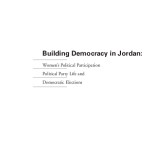 Building Democracy in Jordan: Women's Political Participation,Political Party Life and Democratic Elections PDF file screenshot