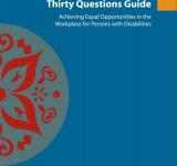 Thirty Questions Guide: Achieving equal opportunities in the workplace for persons with disabilities  PDF file screenshot