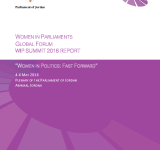 Women in Parliaments Global Forum WIP Summit 2016 Report PDF file screenshot