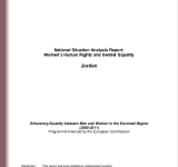 National Situation Analysis Report: Women’s Human Rights and Gender Equality PDF file screenshot
