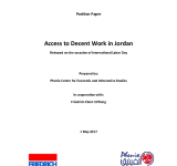 Access to Decent Work in Jordan: Released on the occasion of International Labor Day PDF file screenshot