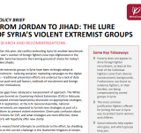 FROM JORDAN TO JIHAD: THE LURE OF SYRIA’S VIOLENT EXTREMIST GROUPS PDF file screenshot