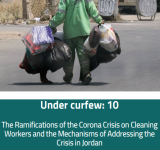 Under curfew: 10 The Ramifications of the Corona Crisis on Cleaning Workers and the Mechanisms of Addressing the Crisis in Jordan  PDF file screenshot