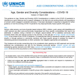 Age,Gender and Diversity Considerations – COVID-19 PDF file screenshot