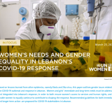WOMEN’S NEEDS AND GENDER EQUALITY IN LEBANON’S COVID-19 RESPONSE PDF file screenshot
