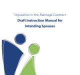 Stipulation in the Marriage Contract - Instruction Manual for Intending Spouses PDF file screenshot