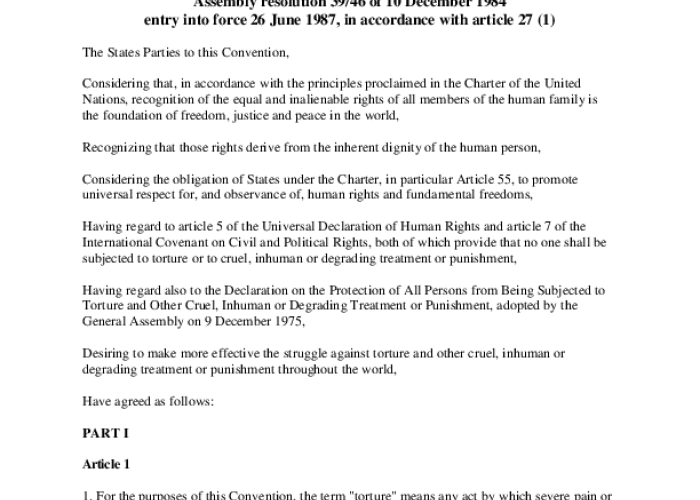 Convention against Torture and Other Cruel, Inhuman or Degrading Treatment or Punishment PDF file screenshot
