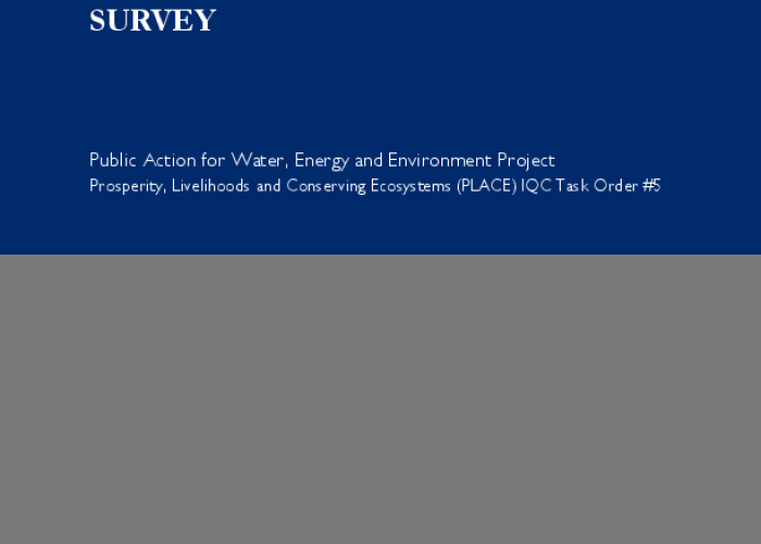 KAP Household - Baseline Survey PDF file screenshot