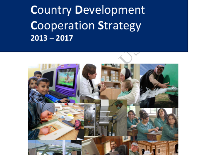Jordan Country Development Cooperation Strategy 2013-2017 PDF file screenshot