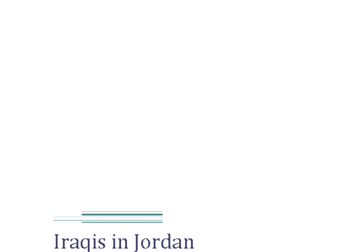 Iraqis in Jordan: Their Number and Characteristics PDF file screenshot