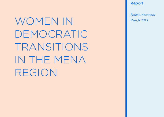 Women in Democratic Transitions in the MENA Region PDF file screenshot