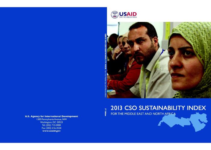 2013 CSO Sustainability Index for the Middle East and North Africa PDF file screenshot